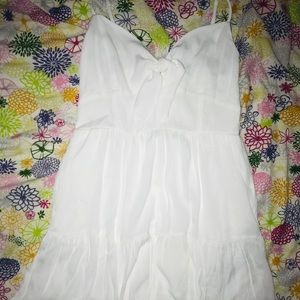 NWOT Garage White Tie Front Babydoll Dress